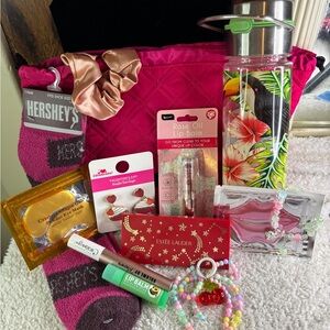 Bundle of 14 New Lancôme Bag, Water Bottle, Bracelet,Bag Charm,Earrings,Madcara